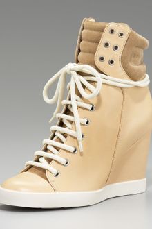 See By Chloé High-top Wedge Sneaker - Lyst