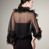Valentino Ruffletrim Organza Shrug, Black in Black (black nero) - Lyst