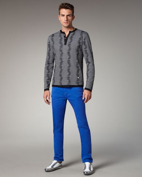 Versace Slim Blue Jeans in Blue for Men - Lyst