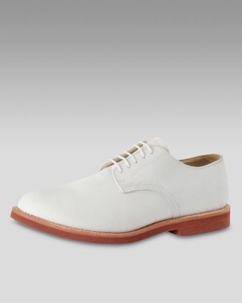 Walk-over Suede Derby White - Lyst