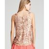 Alice + Olivia Tank Sandy Embellished in Gold (peach) - Lyst