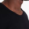 Comme Des Garçons Plain Cotton Rib Tshirt in Black for Men - Lyst