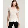 Dkny Knit Tassel Pullover Sweater in Beige (plaster) - Lyst