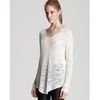 Helmut Lang Top Silk V Neck in White - Lyst