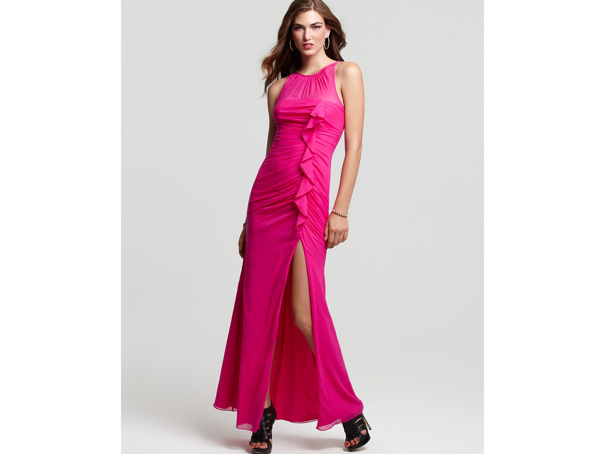 jill jill stuart pink gown