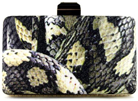 Lanvin Snake Print Minaudiere in Multicolor (snake) - Lyst