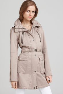Laundry By Shelli Segal Laundry By Shelli Segal Shine Belted Trench - Lyst