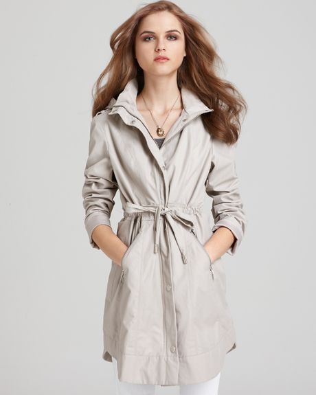 Laundry By Shelli Segal Laundry By Shelli Segal Skirted Anorak in Beige (seashell) - Lyst