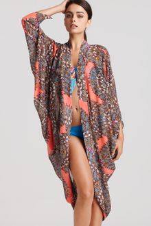 Mara Hoffman Ibis Sheer Chiffon Cocoon Coverup - Lyst