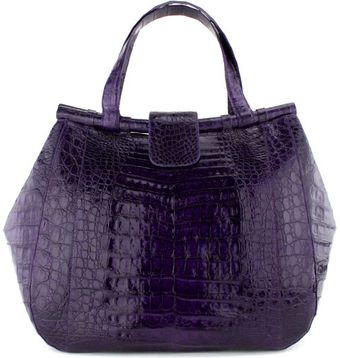 Purple Crocodile Geisha Handbag 