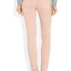 Rag & Bone The Skinny Peach Distressed Lowrise Twill Jeans in Pink - Lyst