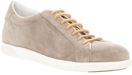 Santoni Laceup Sneaker in Brown for Men - Lyst