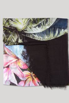 Stella McCartney Hawaiian Print Scarf - Lyst