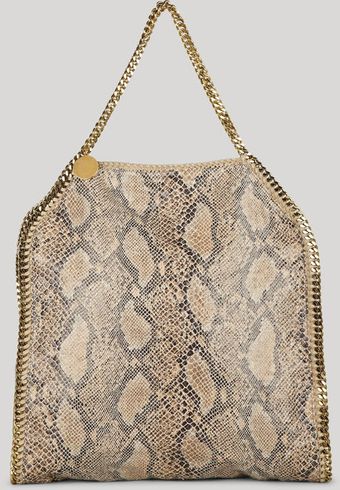  Falabella Eco Linen Python Print Big Tote 