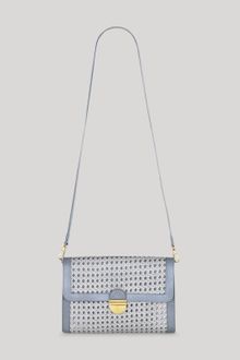 Stella McCartney Dove Grey Pembridge Braided Faux Vachetta Clutch - Lyst