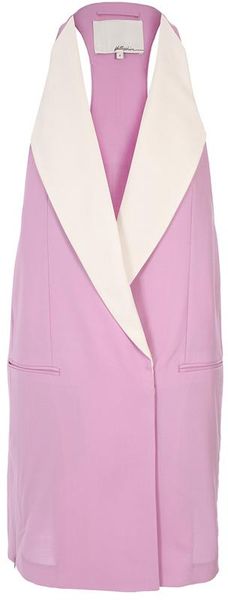 3.1 Phillip Lim Sleeveless Tuxedo Jacket in Purple (lilac) - Lyst
