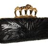 Alexander Mcqueen Knuckle Box Clutch in Gold (b) - Lyst