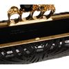 Alexander Mcqueen Knuckle Box Clutch in Gold (b) - Lyst