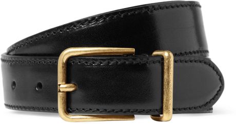 Alexander Mcqueen Patentleather Belt in Black for Men - Lyst
