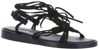 Ann Demeulemeester Woven Leather Sandal - Lyst