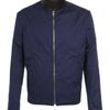 Balenciaga Reversible Cotton Blouson with Leather Collar in Blue for Men (black navy) - Lyst
