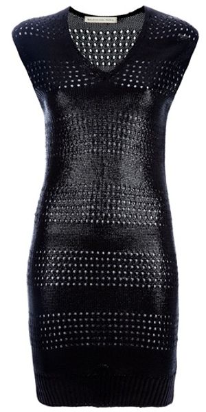 Balenciaga Perforated Dress - Lyst