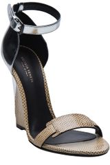 Bottega Veneta Leather Wedge Sandal