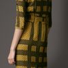 Burberry Tile Print Silk Dress in Yellow (chrome yellow) - Lyst