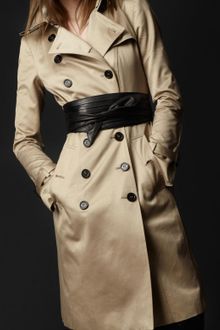 Burberry Prorsum Kneelength Cotton Trench Coat - Lyst