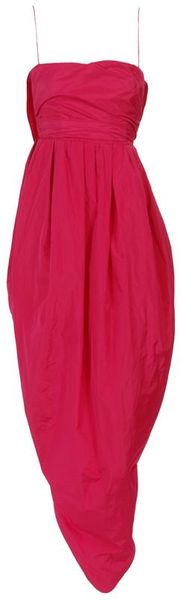 Carven Strapless Taffeta Prom Dress - Lyst
