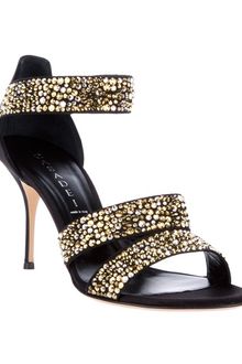 Casadei Stud Embellished Sandal - Lyst