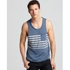 Converse Black Canvas Stripe Tank in Blue for Men (china blue) - Lyst