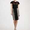 Fendi Bicolor Bowtie Blouse in Black - Lyst