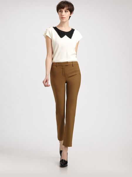 Fendi Trompe Loeil Blouse in Beige (olive) - Lyst