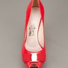 Ferragamo Bow Detail Pump in Red - Lyst