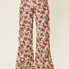 Free People Floral Drawstring Bell Bottoms in Brown (beige floral) - Lyst