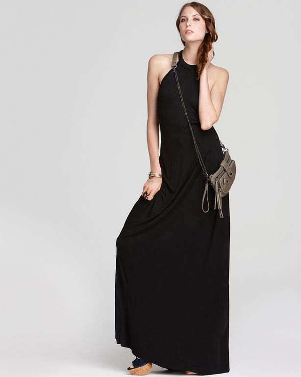 free people black dress on Free People Dress So Back To Me Maxi Dress In Black   Lyst
