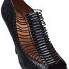 Givenchy Textured Peep Toe in Black - Lyst