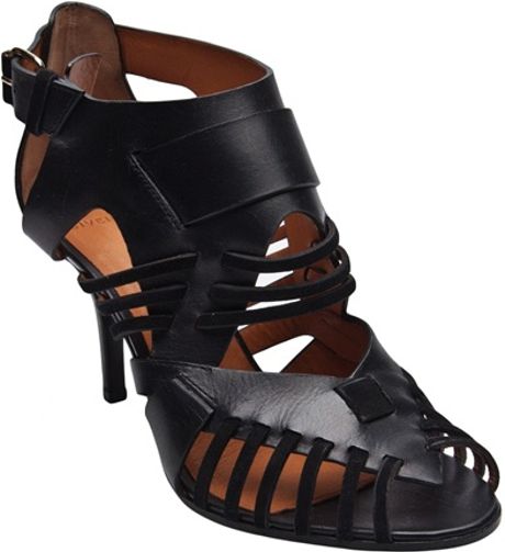 Givenchy Woven Sandal in Black - Lyst