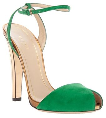 Gucci Peep Toe Sandal - Lyst