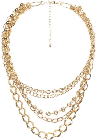 Jane Norman Mixed Chain Necklace - Lyst