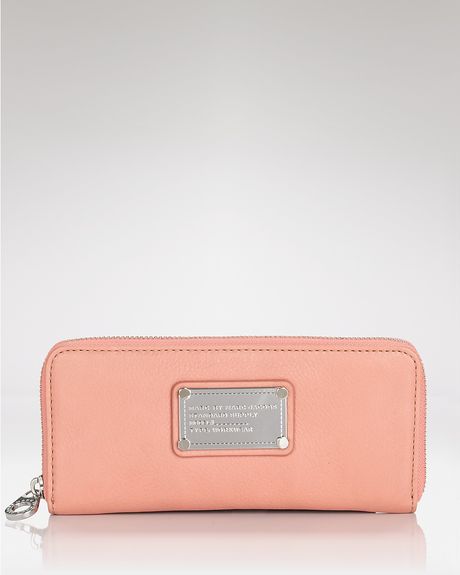 Marc By Marc Jacobs Wallet Classic Q Slim Zip in Pink (blush) - Lyst