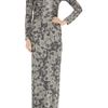 Matthew Williamson Printed Satinjersey Gown in Gray (anthracite) - Lyst