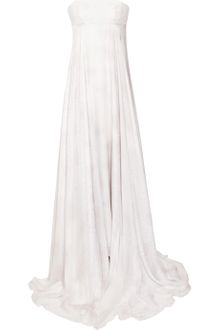 Matthew Williamson Printed Silk Chiffon Strapless Gown - Lyst
