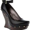 Mcq By Alexander Mcqueen Studded Wedge Shoe in Black - Lyst