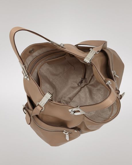 Michael Kors Brookton Large Ew Tote  in Beige (black) - Lyst