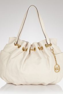 Michael Kors Chain Ring Matte Python Tote  - Lyst