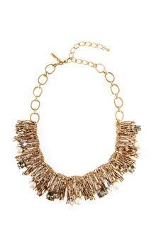 Oscar de la Renta Crystal Branch Necklace - Lyst
