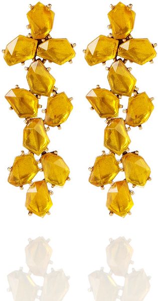Oscar De La Renta Waterfall Stone Earring in Gold (marigold) - Lyst