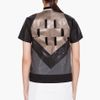 Rick Owens Leather Paneled Intarsia Jacket in Black - Lyst